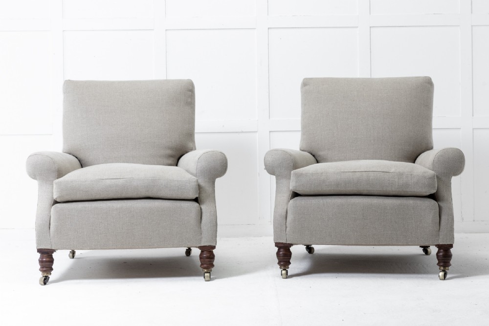 Pair of 19th Century Country House Armchairs