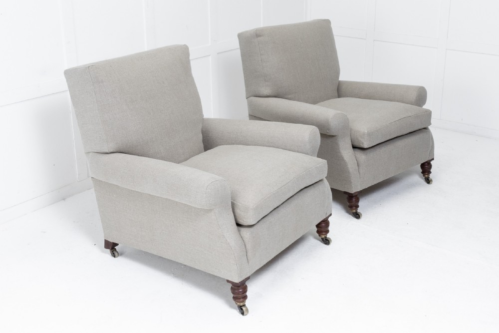Pair of 19th Century Country House Armchairs View II