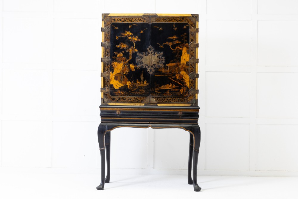 Late 17th Century Chinoiserie Cabinet on Stand