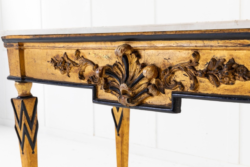 18th Century Italian Console Table with Marble Top View III