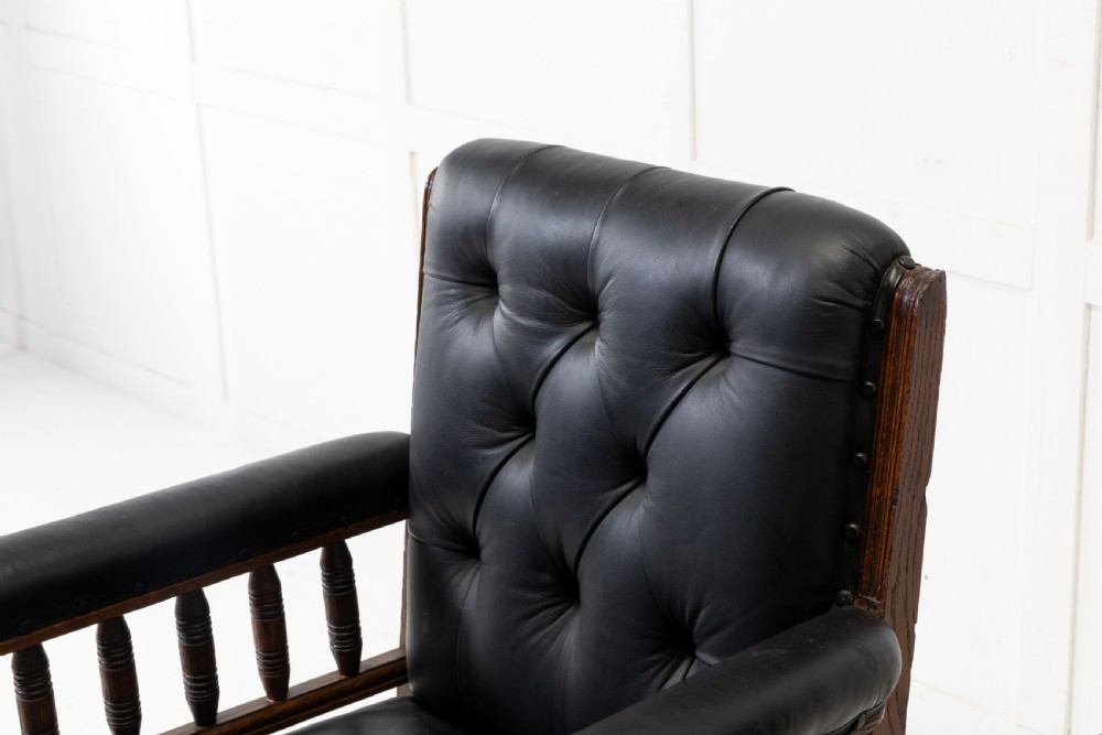 Pair of 19th Century Large Scale Oak Armchairs View V