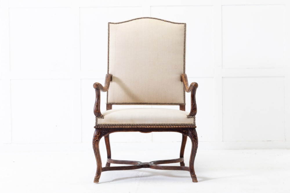 19th Century French Beech Armchair View II