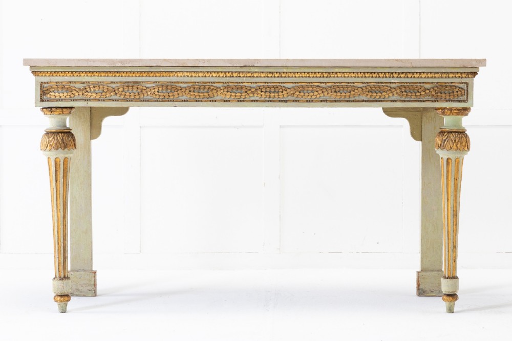 18th Century Italian Gilt and Paint Console Table View II