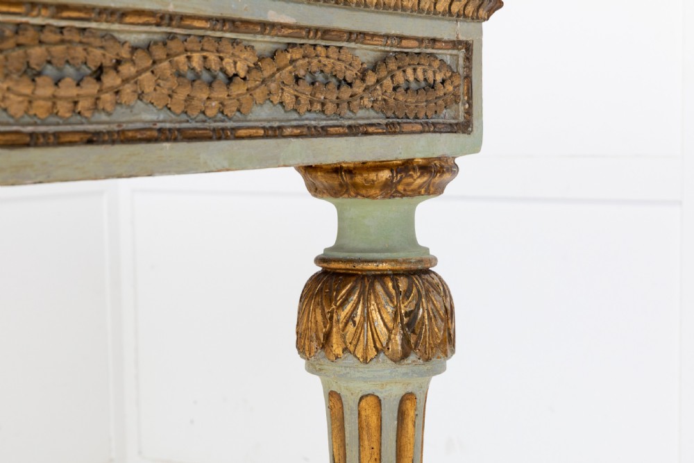18th Century Italian Gilt and Paint Console Table View VII
