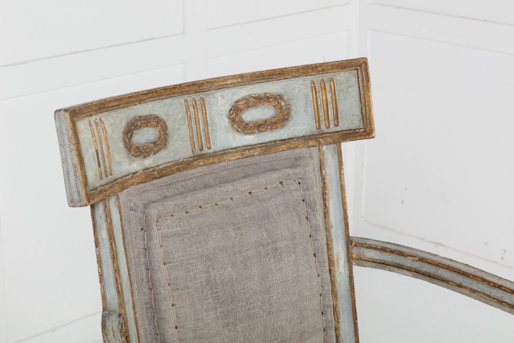 Pair of 18th Century Italian Original Paint and Gilt Chairs View III