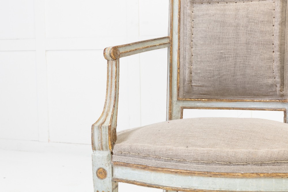 Pair of 18th Century Italian Original Paint and Gilt Chairs View IV