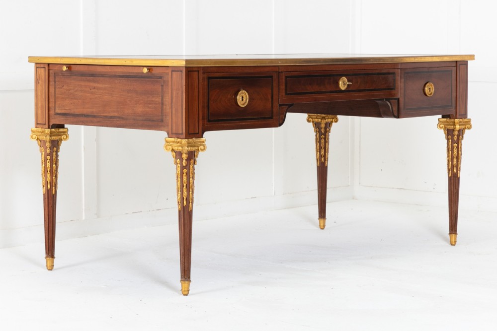 19th Century French Mahogany Bureau Plat