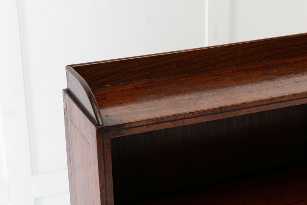 Regency Mahogany Waterfall Open Bookcase (Attributed to Gillows) View V