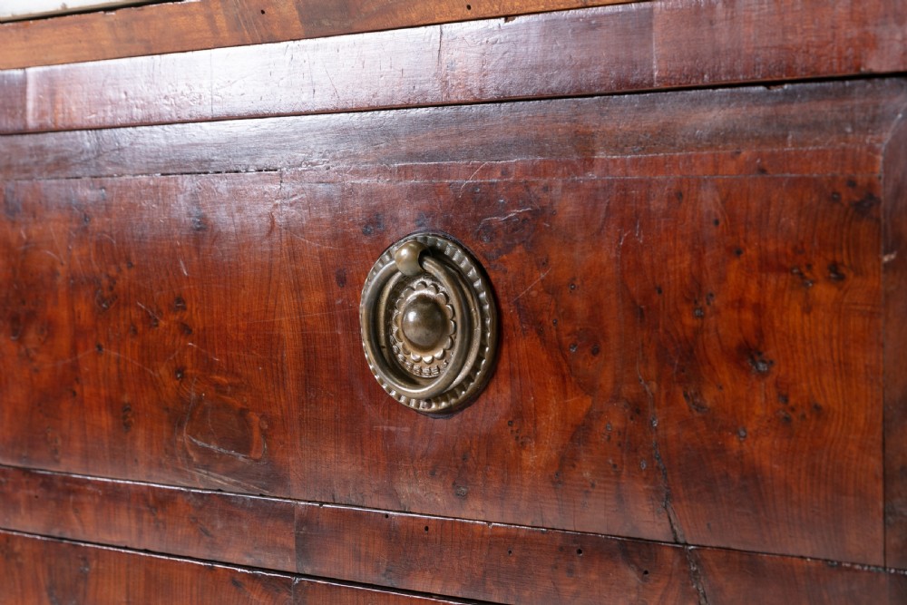 19th Century Yew Secretaire Commode with Marble Top View VII