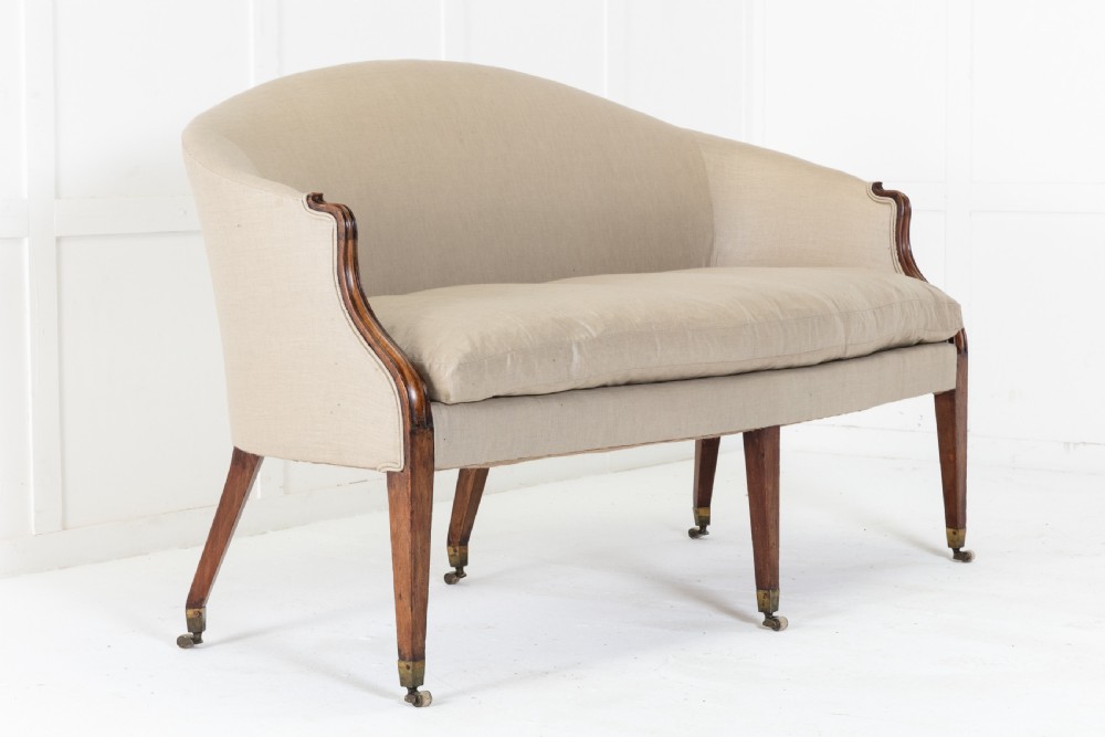 18th Century George III 'Hepplewhite' Mahogany Sofa