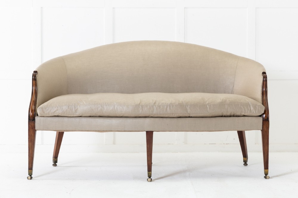 18th Century George III 'Hepplewhite' Mahogany Sofa View II