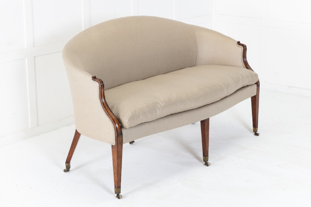 18th Century George III 'Hepplewhite' Mahogany Sofa View III