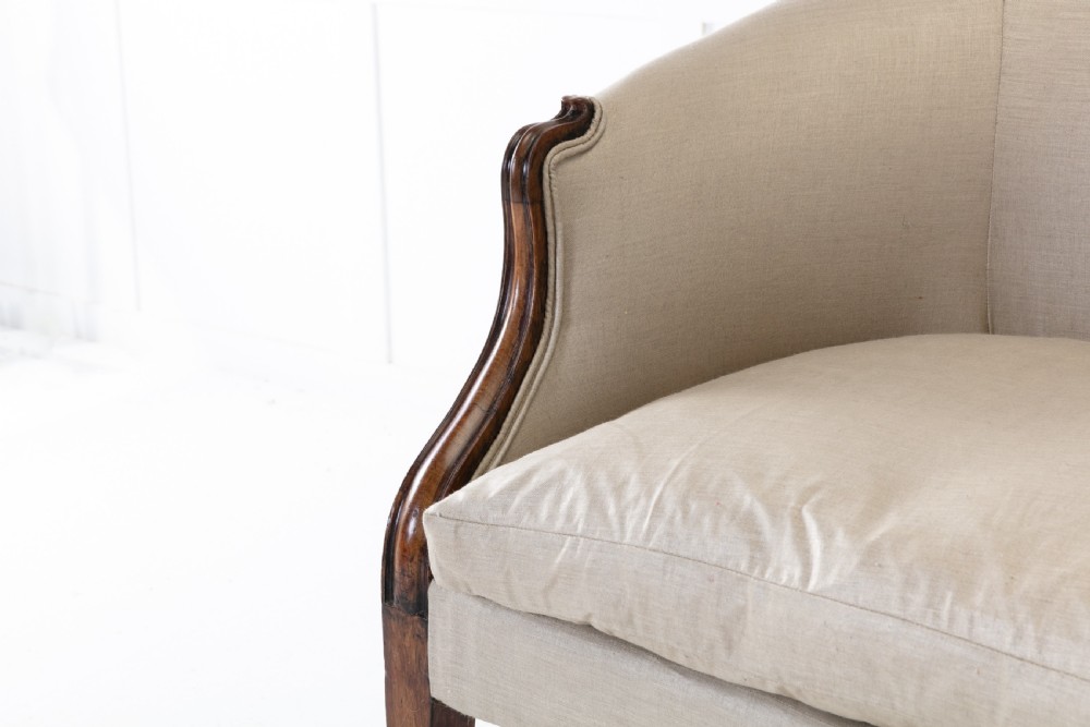 18th Century George III 'Hepplewhite' Mahogany Sofa View IV
