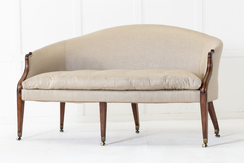 18th Century George III 'Hepplewhite' Mahogany Sofa View VI