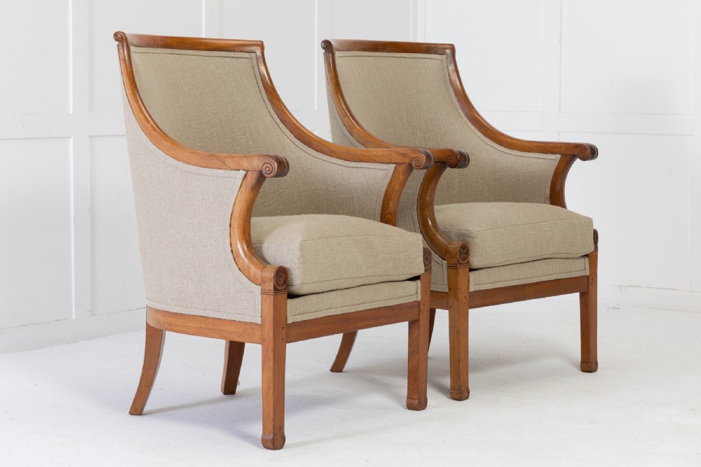 Pair of 19th Century French Walnut Armchairs
