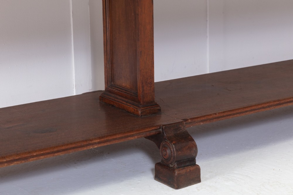 Monumental 19th Century French Walnut Drapers Table View VIII