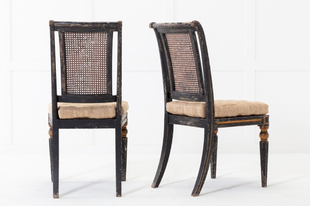 Pair of Regency Painted Side Chairs View IV