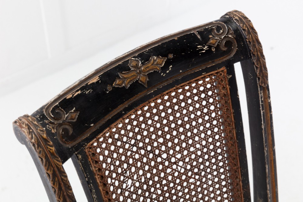 Pair of Regency Painted Side Chairs View V