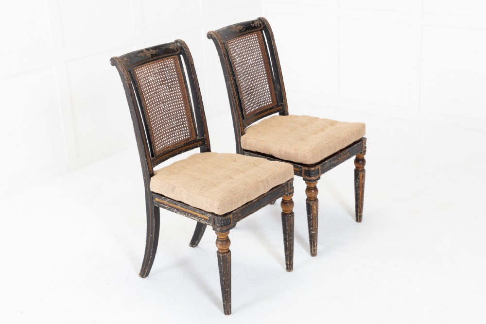 Pair of Regency Painted Side Chairs View VI