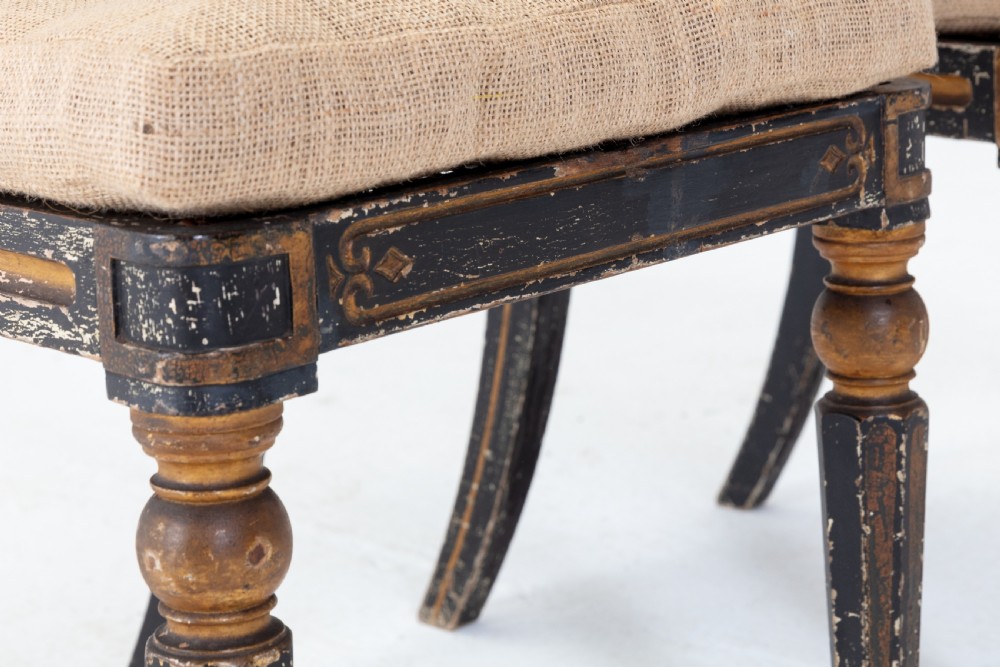 Pair of Regency Painted Side Chairs View VII