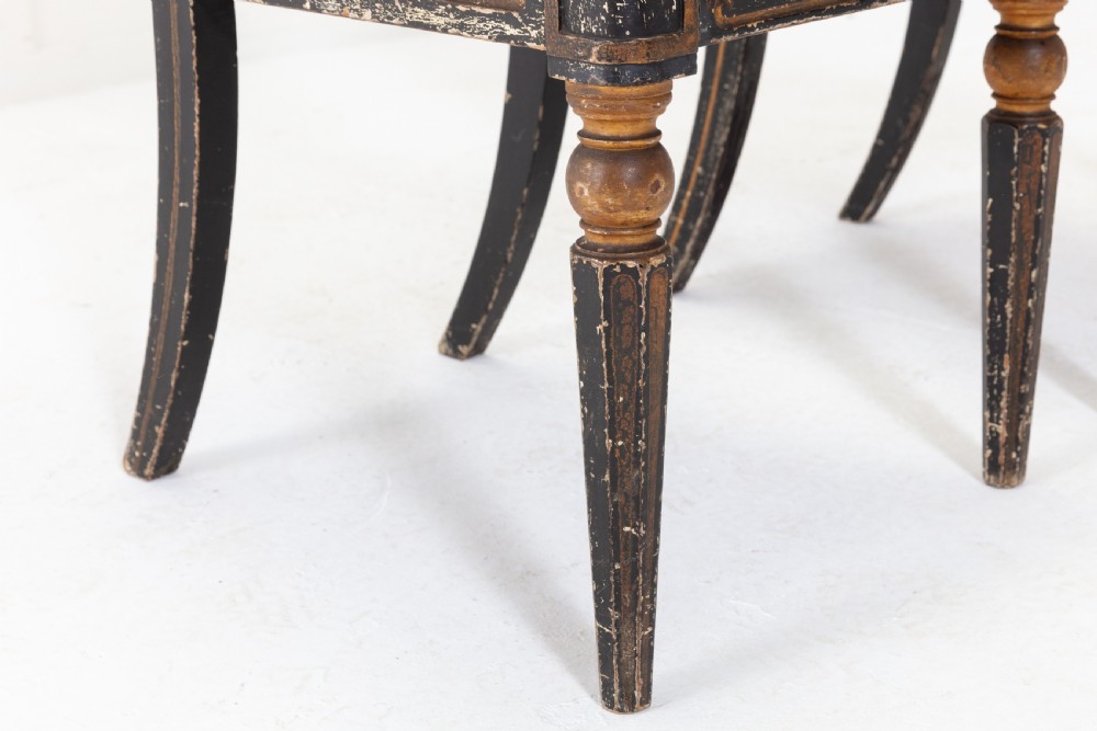 Pair of Regency Painted Side Chairs View VIII
