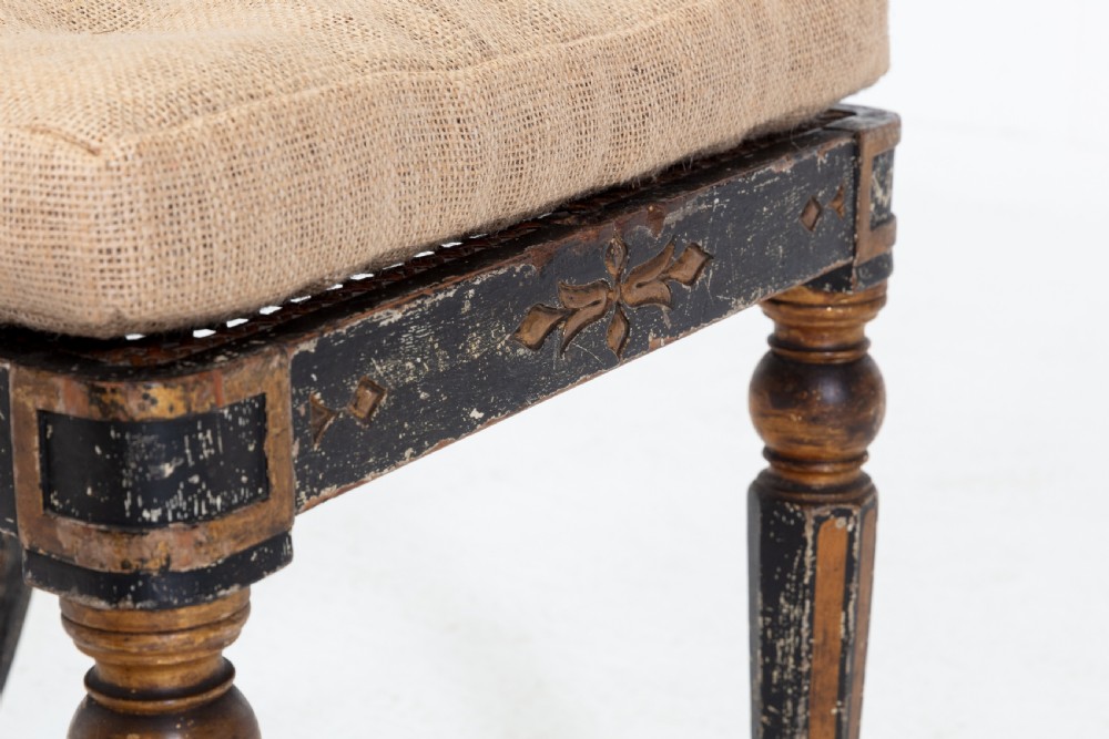 Pair of Regency Painted Side Chairs View IX