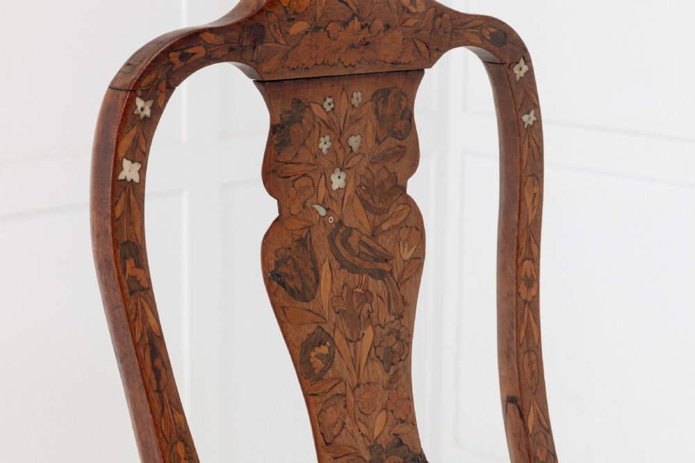Pair of 18th Century Dutch Marquetry Side Chairs View IV