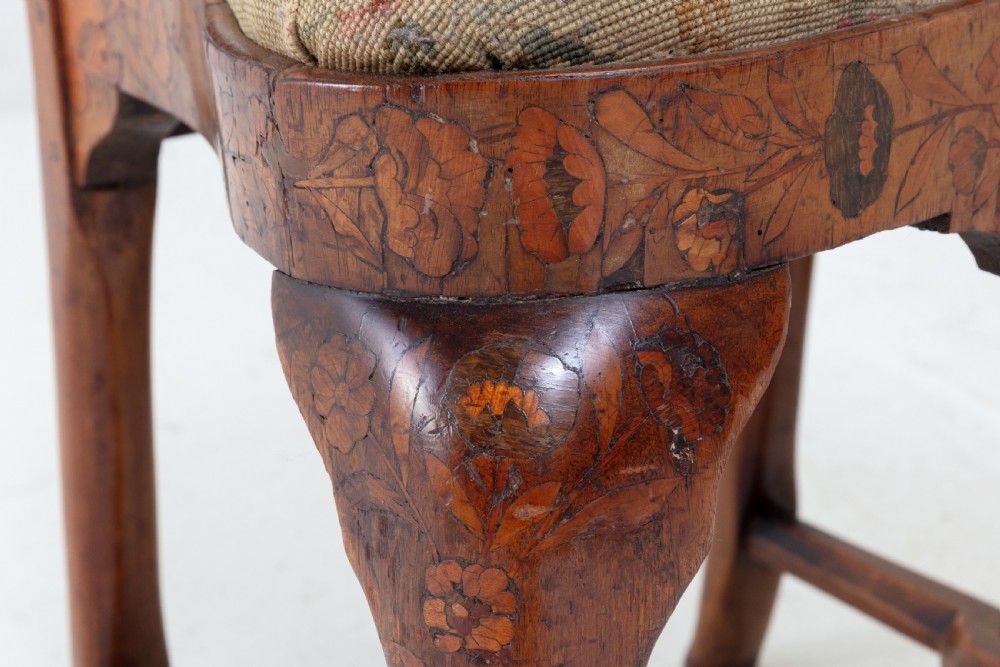 Pair of 18th Century Dutch Marquetry Side Chairs View V