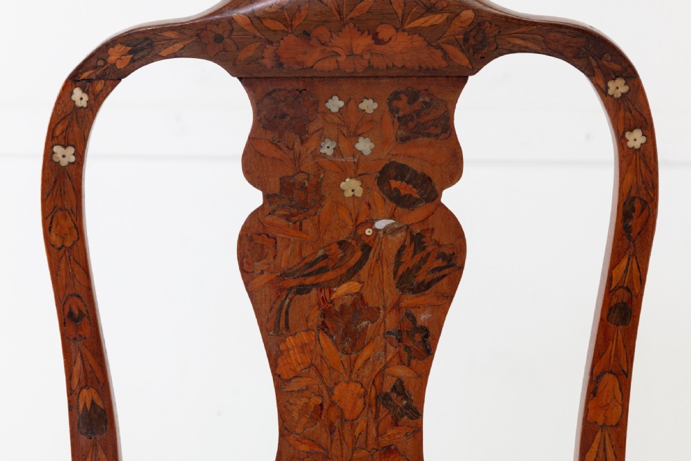 Pair of 18th Century Dutch Marquetry Side Chairs View VIII