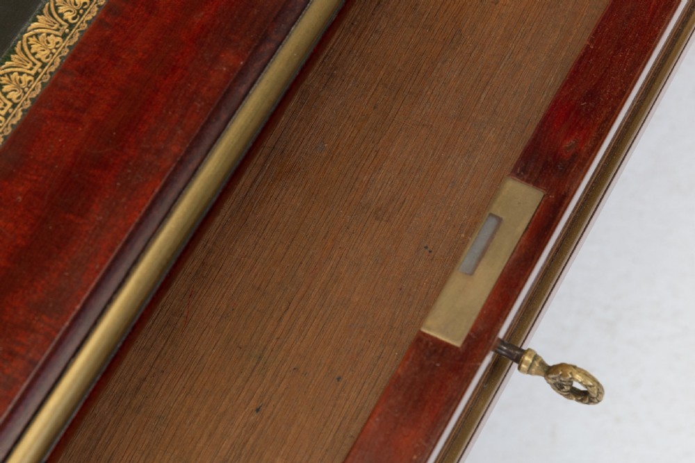 19th Century French Brass Inlaid Mahogany Desk View VIII