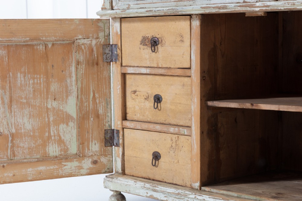 19th Century French Painted Cabinet View VII