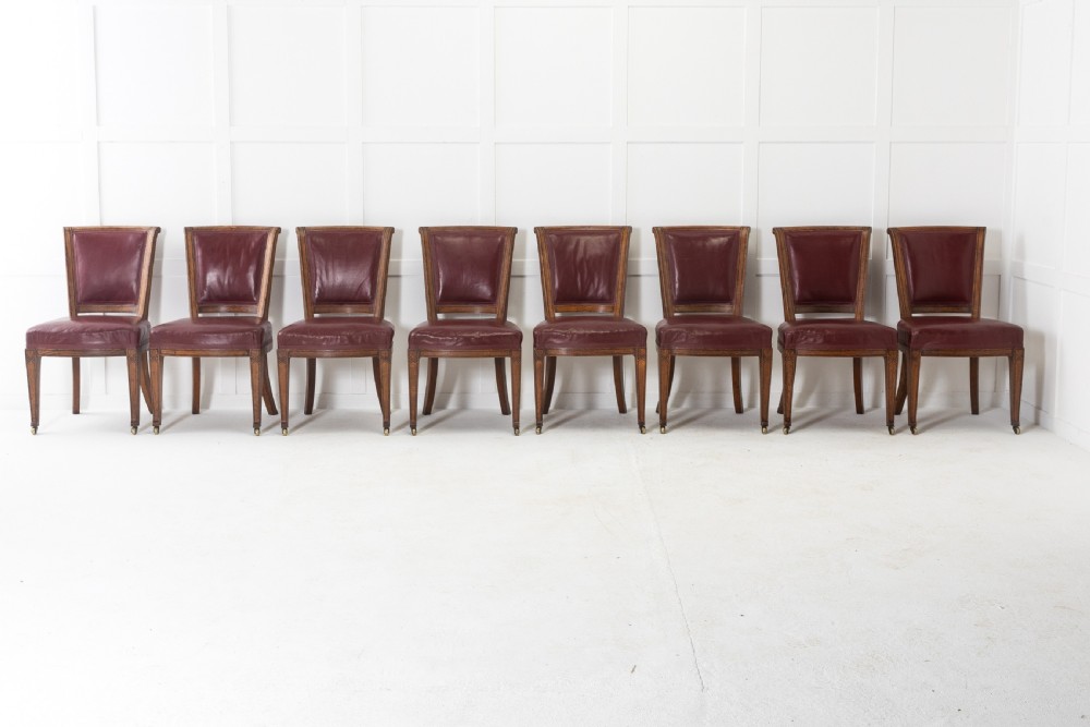 Set of Eight 19th Century English Oak Chairs View II
