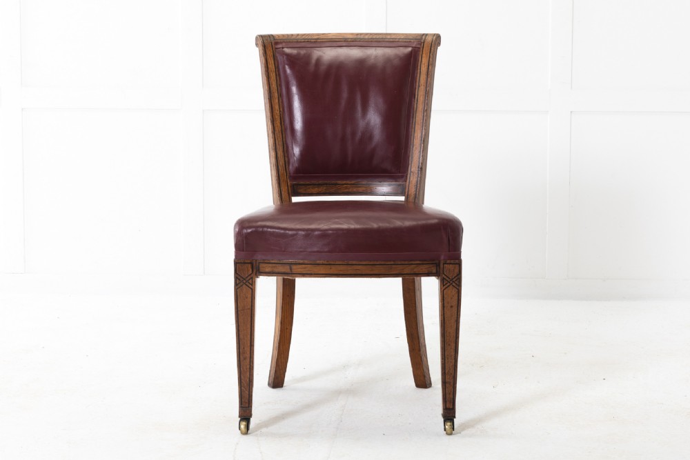 Set of Eight 19th Century English Oak Chairs View III