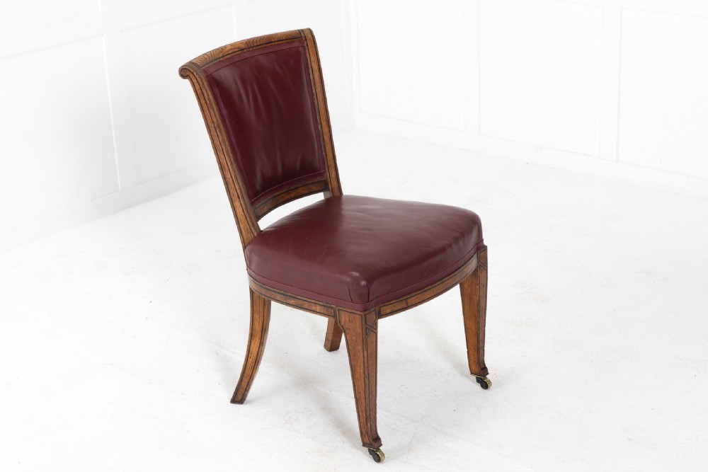 Set of Eight 19th Century English Oak Chairs View V