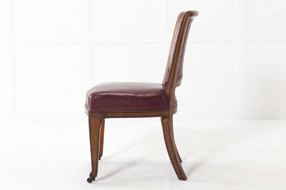 Set of Eight 19th Century English Oak Chairs View VIII