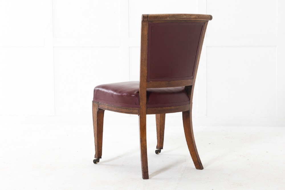 Set of Eight 19th Century English Oak Chairs View IX