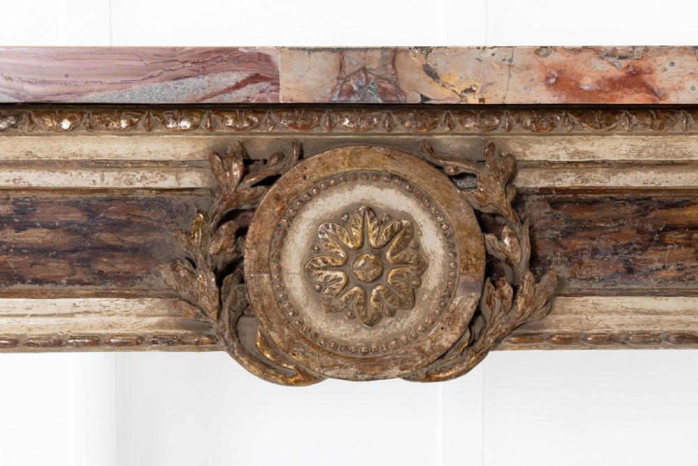 18th Century Italian Console Table with Marble Top View V