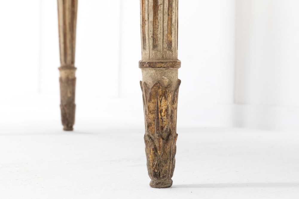18th Century Italian Console Table with Marble Top View VIII