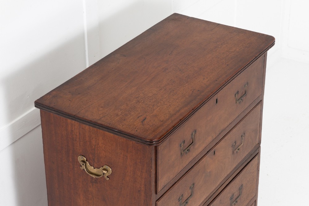 Early 19th Century English Teak Military Campaign Chest View III
