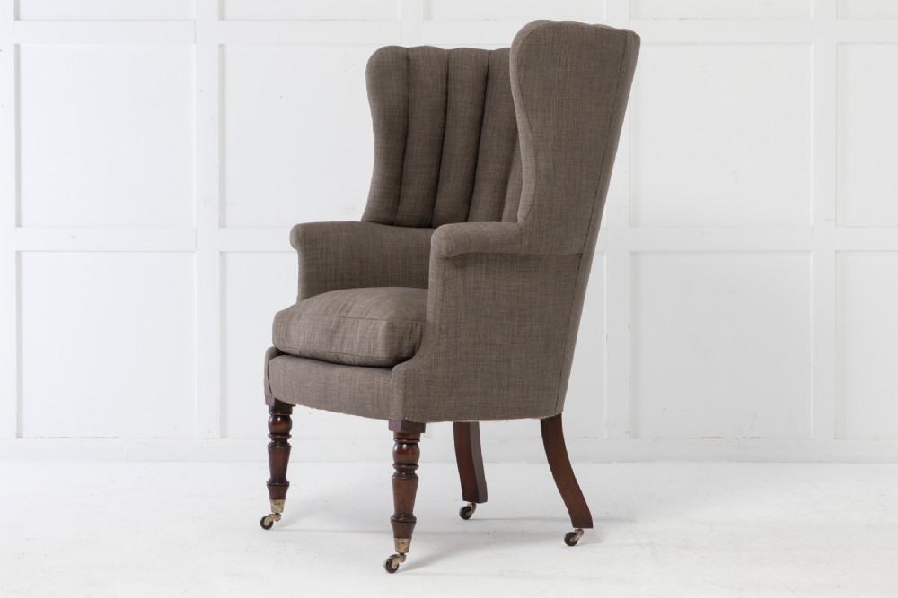 English Regency Barrel Back Armchair View VI