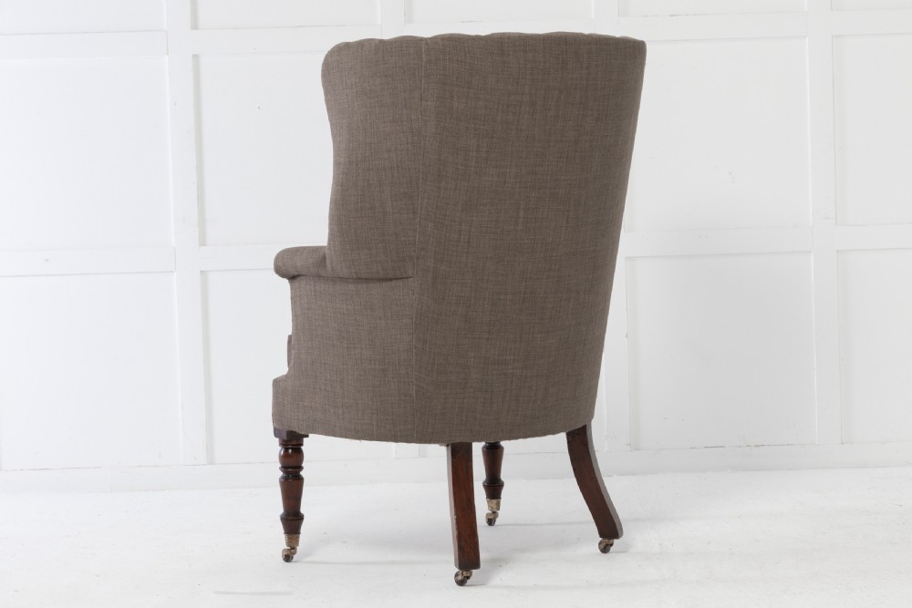 English Regency Barrel Back Armchair View VII
