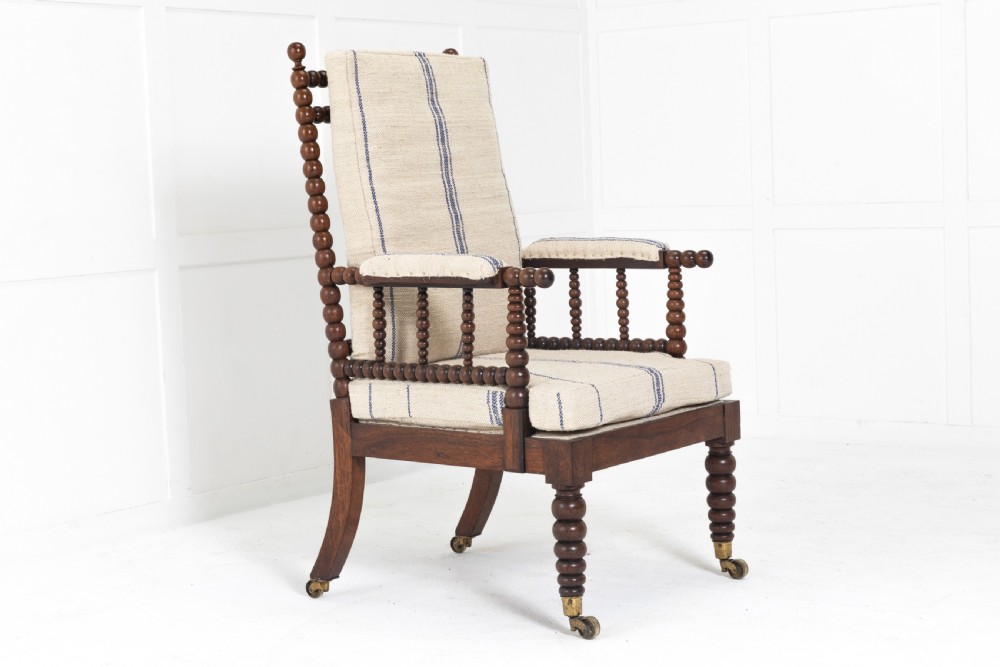 19th Century English Rosewood Bobbin Chair View III