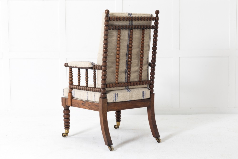 19th Century English Rosewood Bobbin Chair View VIII