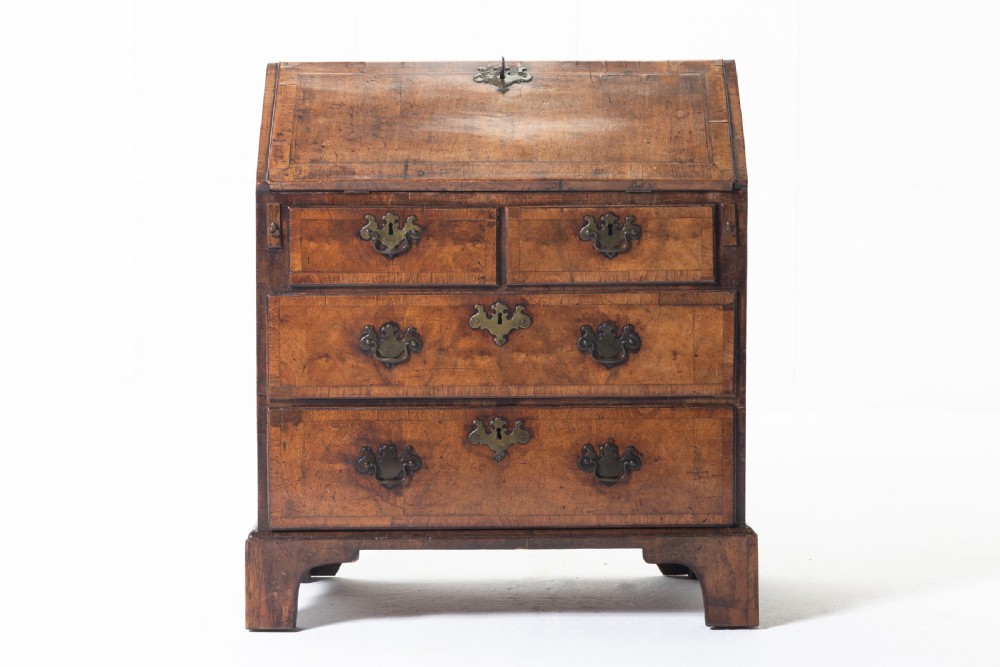 18th Century English George II Walnut Bureau