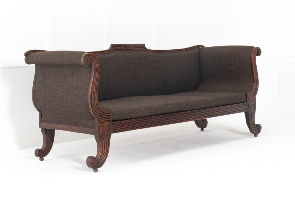 Small 19th Century Scottish Faux Rosewood Sofa View II