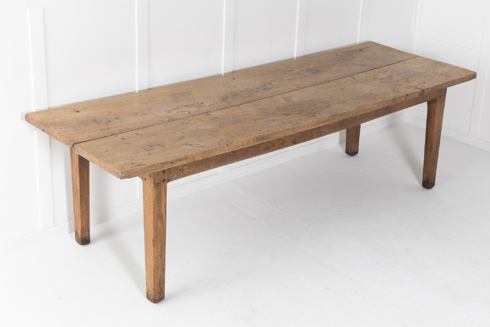 Large 18th Century English Ash Farmhouse Table