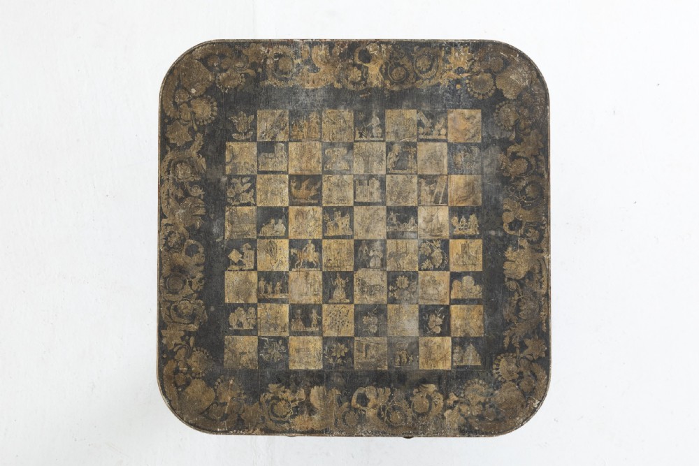 19th Century Regency Penwork Occasional Table View V