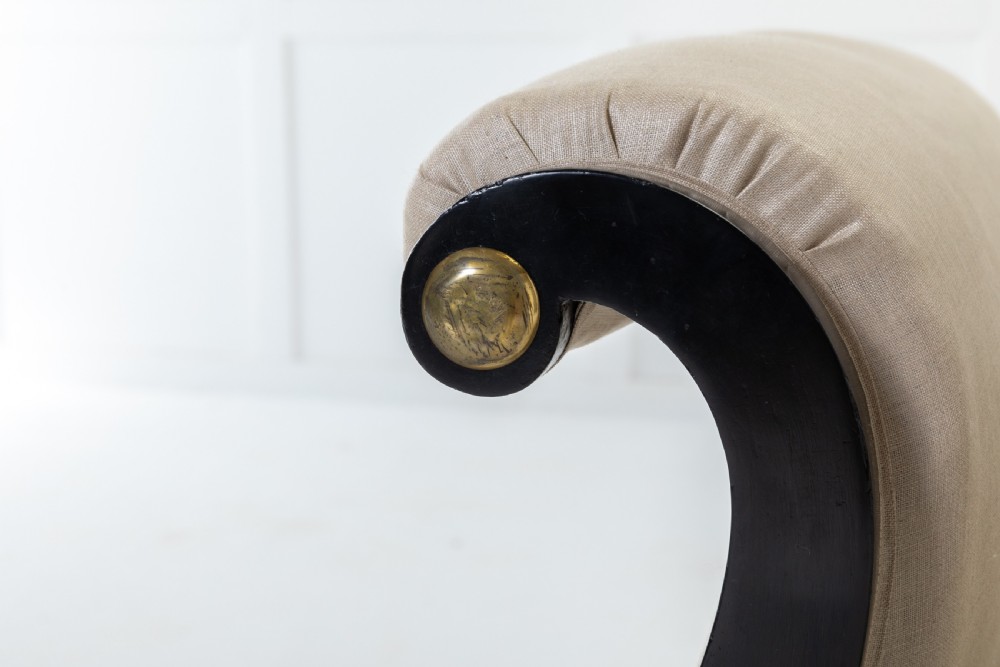 19th Century Ebonised Chaise Longue View IV