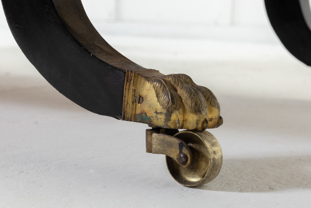 19th Century Ebonised Chaise Longue View V