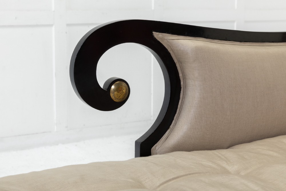19th Century Ebonised Chaise Longue View VI